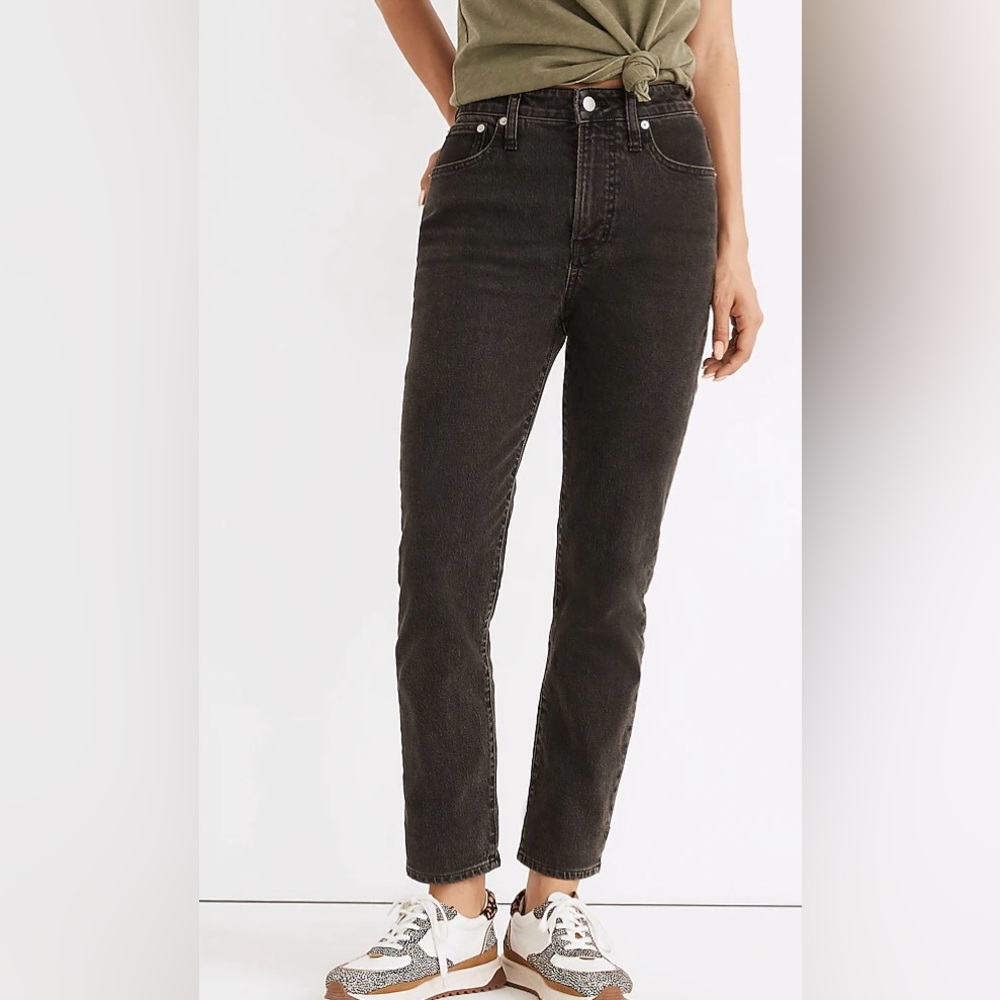 Madewell Distressed Black The Curvy Perfect Vintage Jean - Skinny Jean